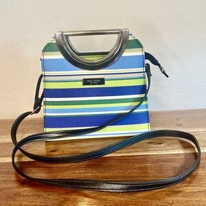 Kate Spade, Vintage-Style Striped Handle/ Crossbody Bag